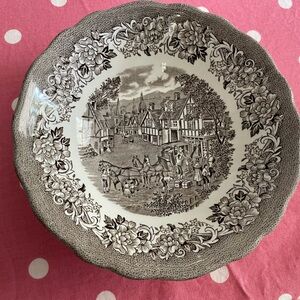 Vintage Royal Staffordshire Stratford Stage Brown Cereal Bowl